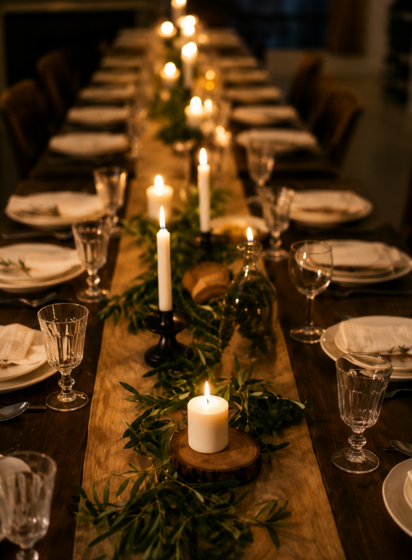 Ideias simples para decorar a mesa da Ceia de Natal 